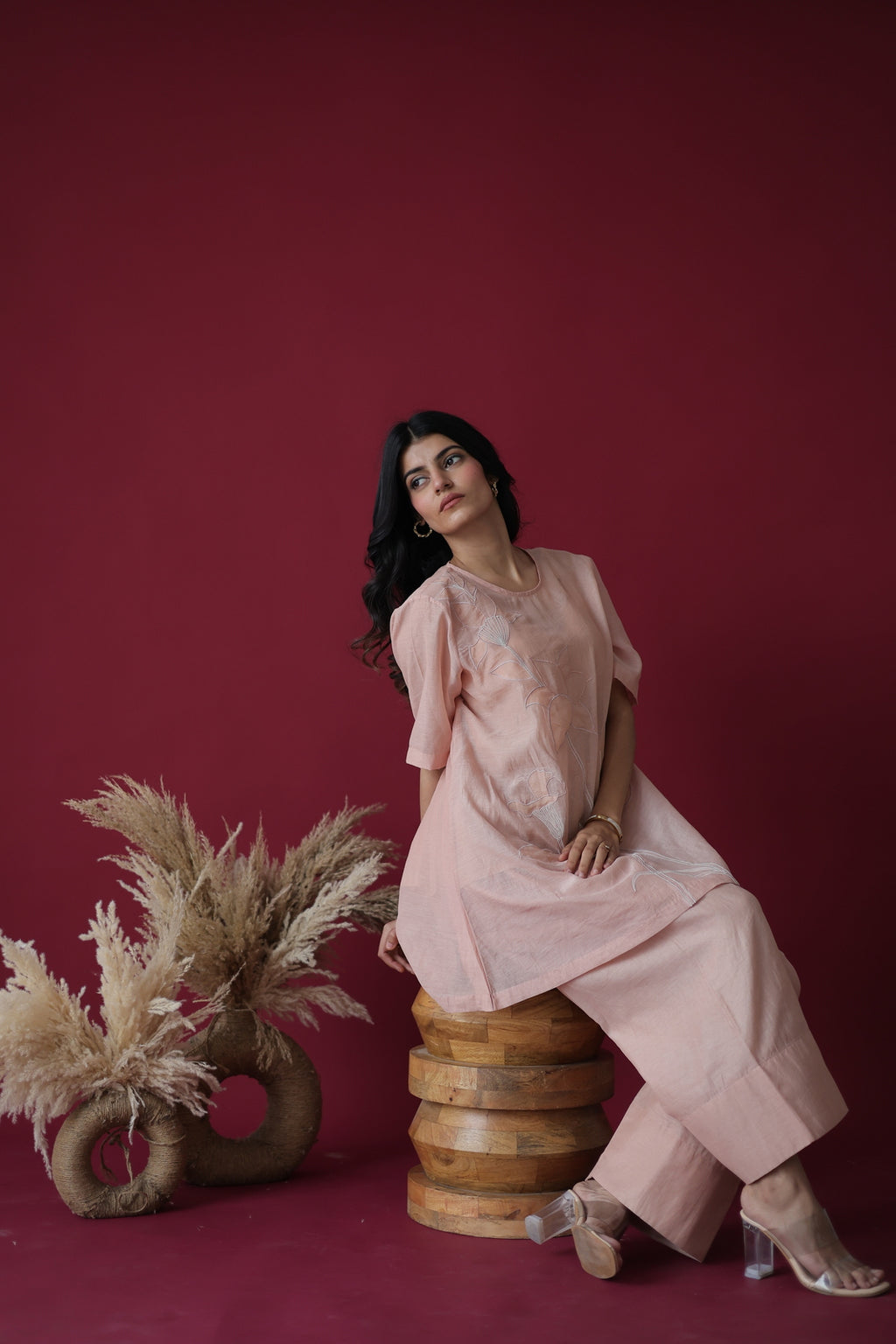 Sand Petal Farshi Coord Set