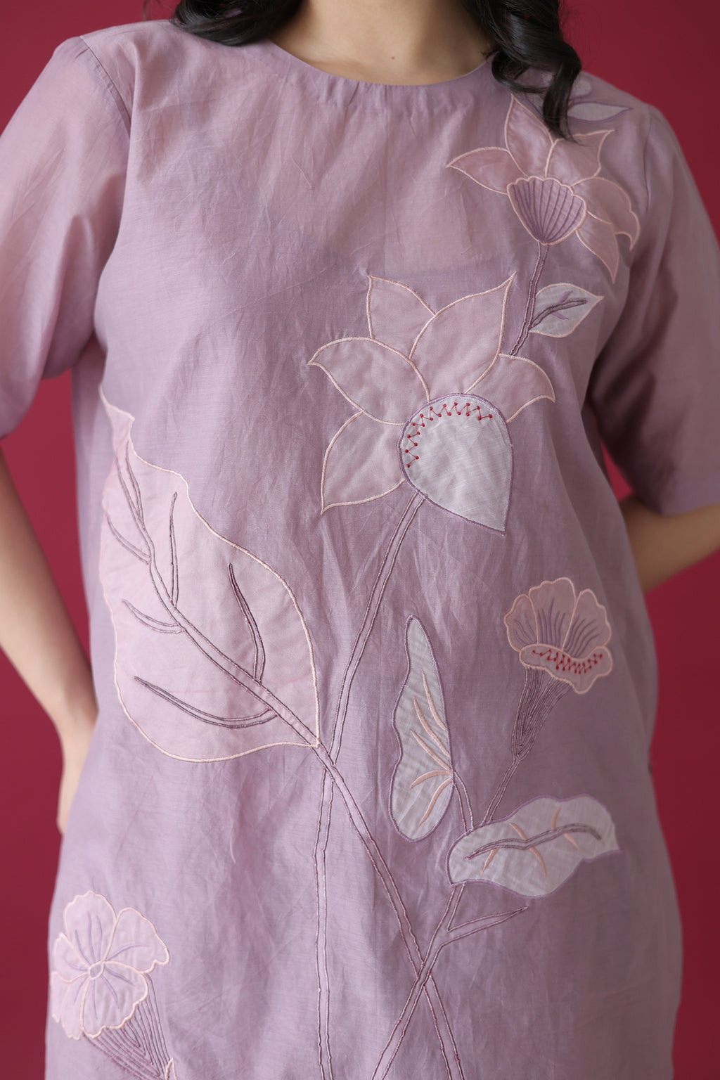 Mauve Reverie Farshi Coord Set