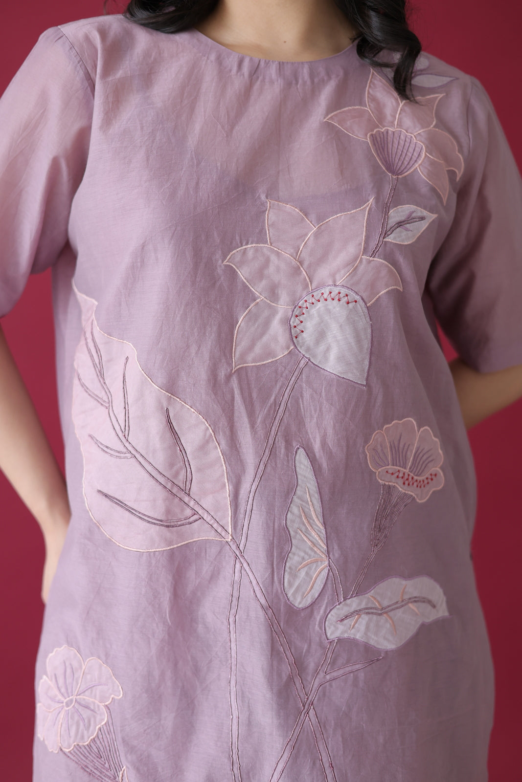 Mauve Reverie Farshi Coord Set