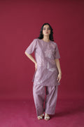 Mauve Reverie Farshi Coord Set