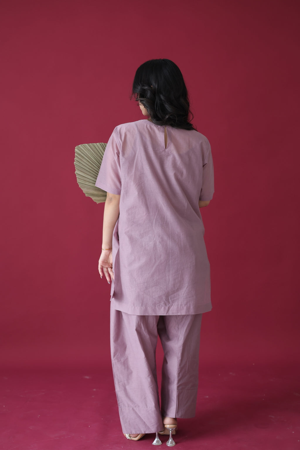 Mauve Reverie Farshi Coord Set