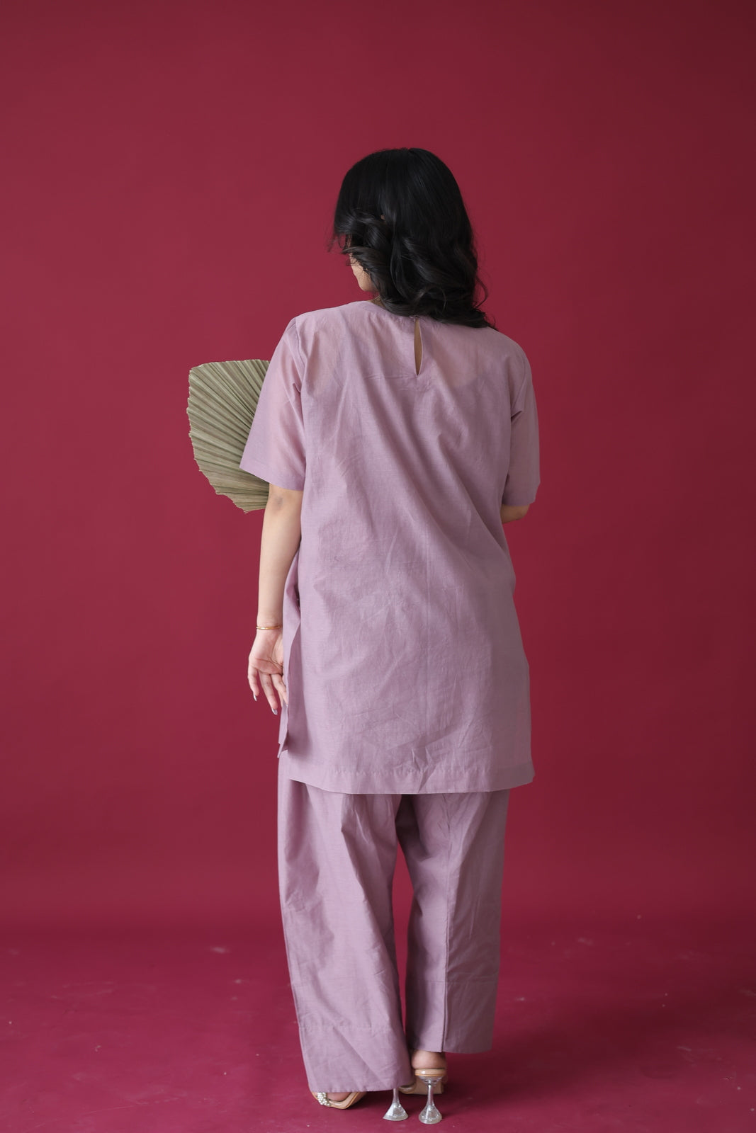 Mauve Reverie Farshi Coord Set
