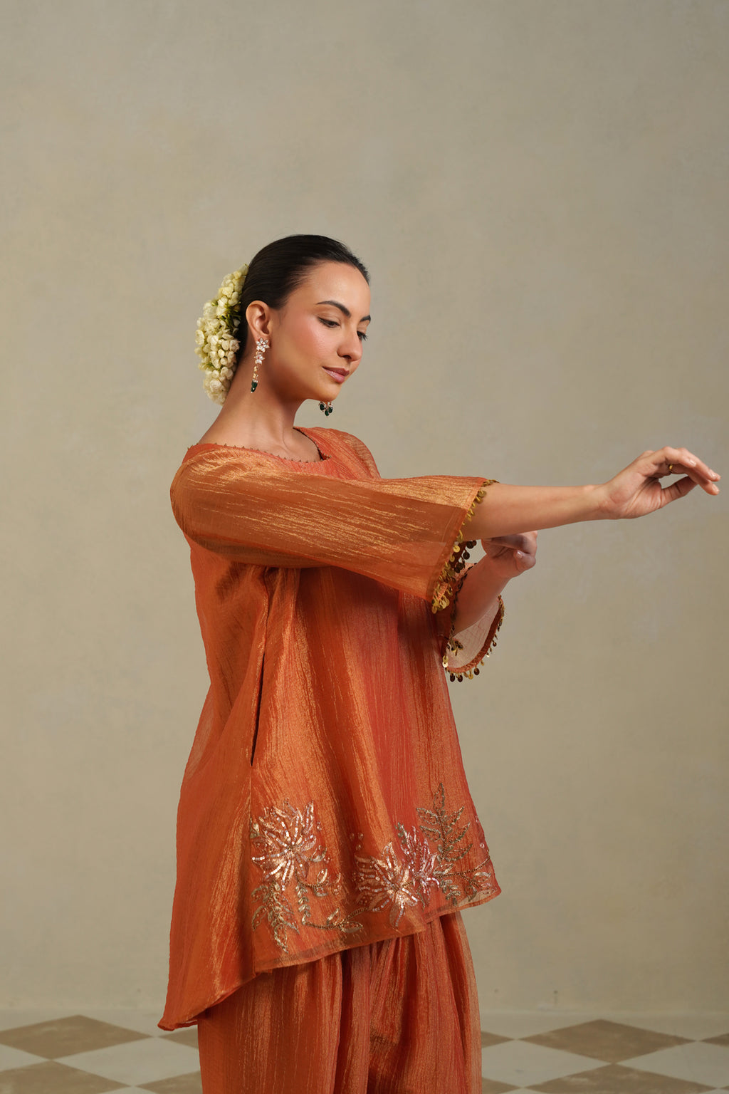 Saanvi Terracotta Farshi Co-ord Set