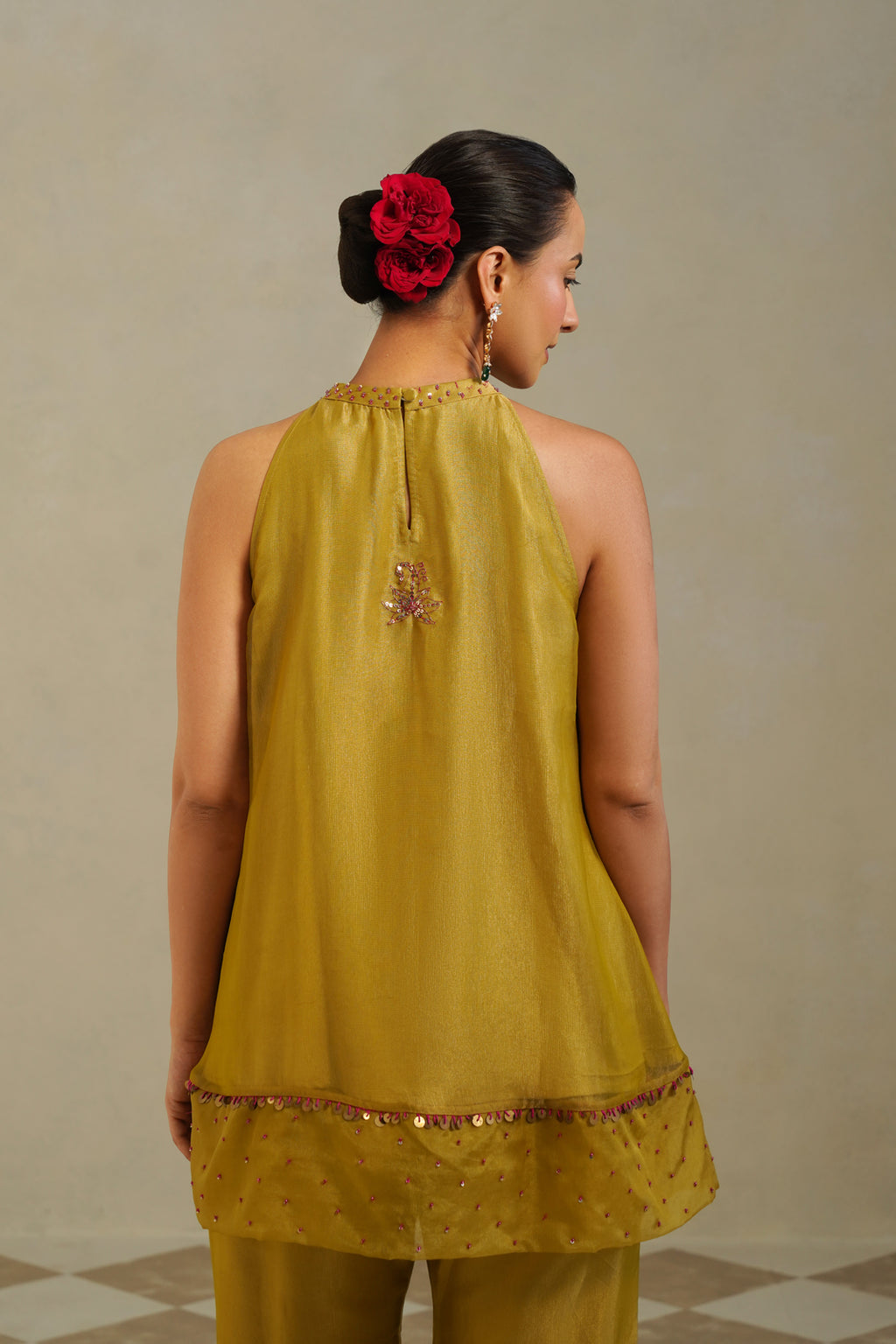 Ira Green Lemon Farshi Co-ord Set