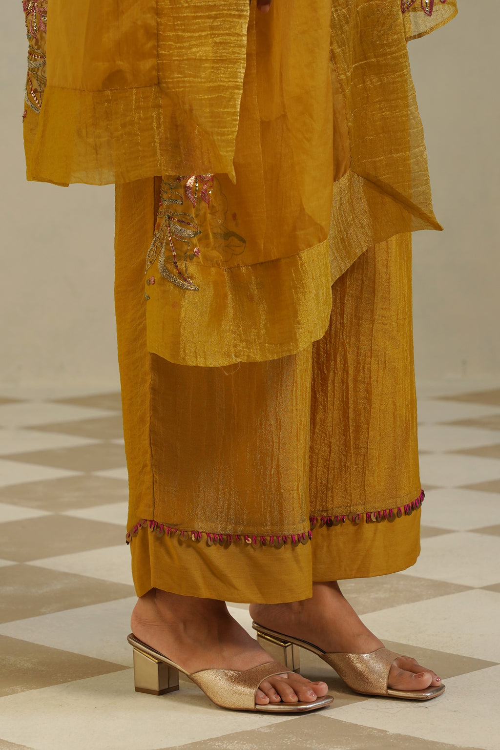 Aaradhya Sunflower Yellow Kurta Co-ord Set