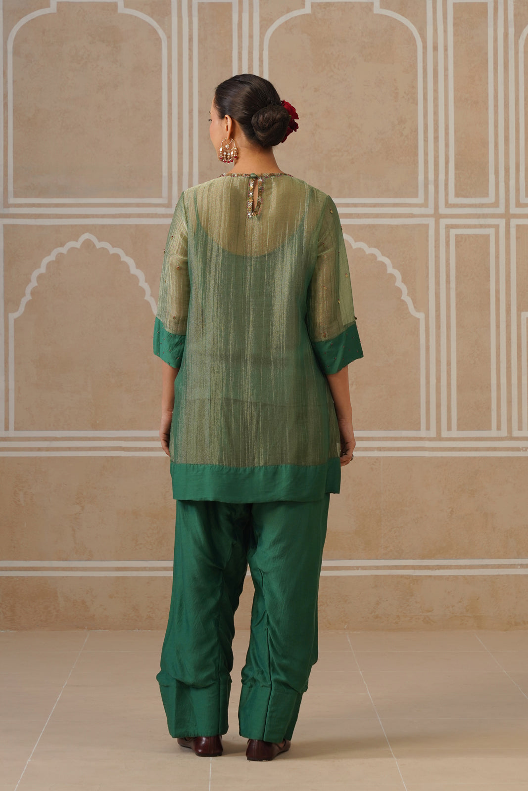 Vaidehi Forest Green Shirt Co-ord Set