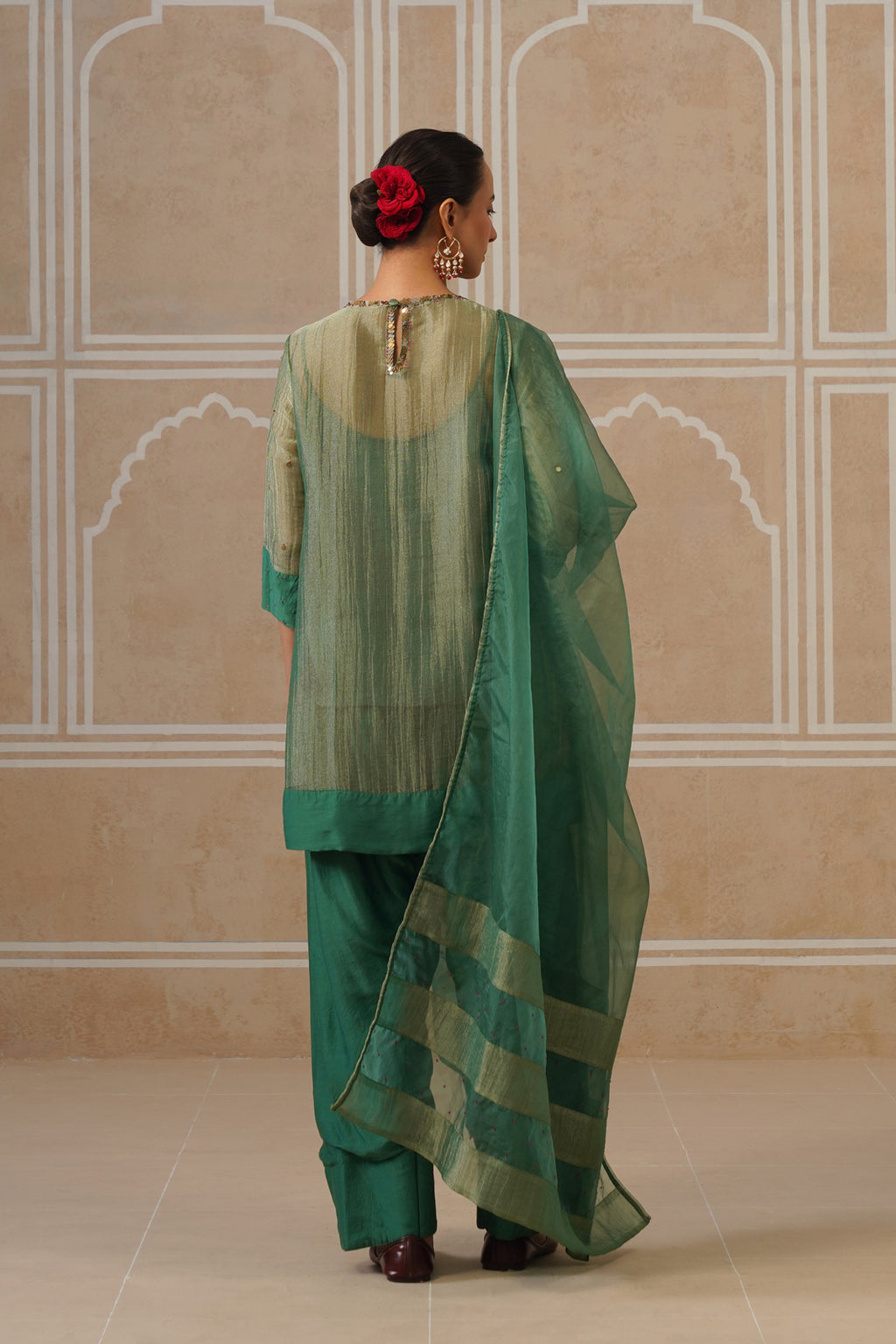 Vaidehi Forest Green Shirt Co-ord Set