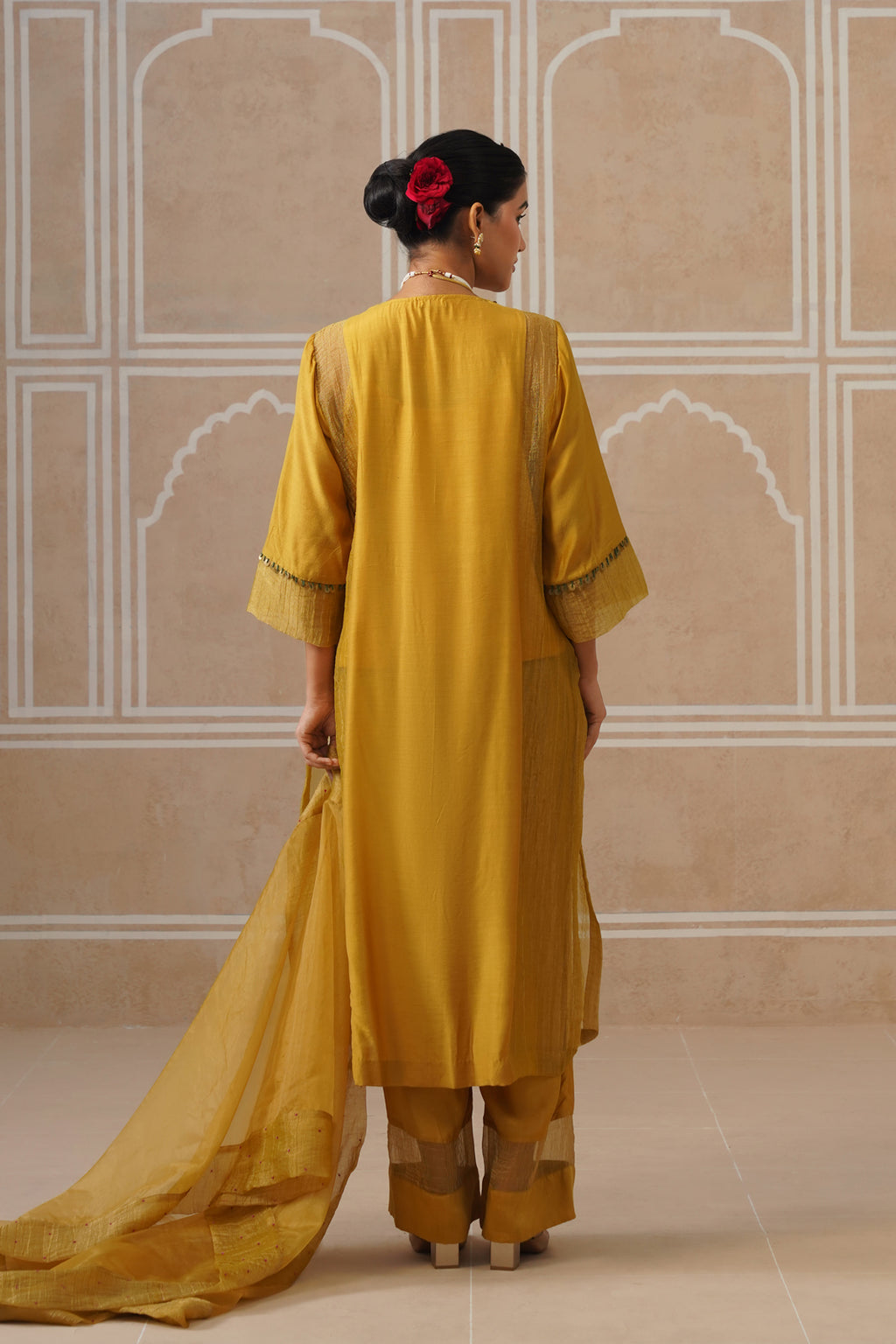 Zareen Sunflower Yellow Kurta Co-ord Set